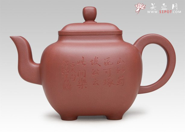 紫砂壶图片：鸣远方壶 - 宜兴紫砂壶网