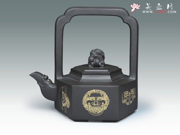 紫砂壶图片：龙生九子 - 宜兴紫砂壶网