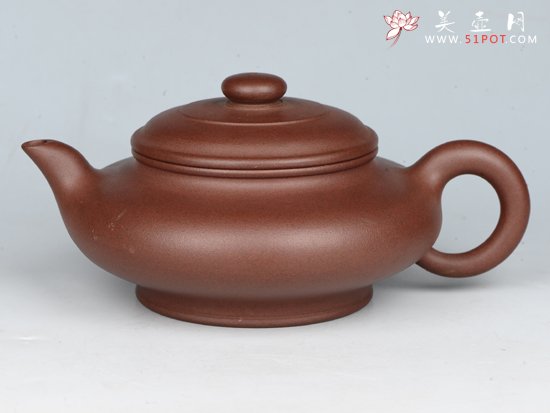紫砂壶图片：虚扁 - 宜兴紫砂壶网