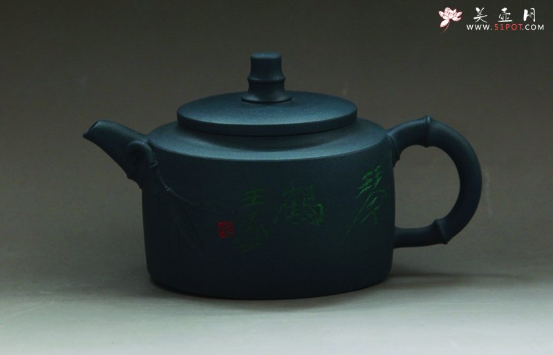 紫砂壶图片：墨竹 - 宜兴紫砂壶网