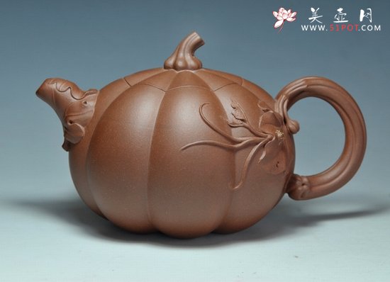 紫砂壶图片：南瓜壶 - 宜兴紫砂壶网
