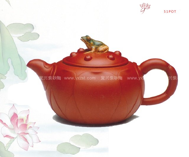 紫砂壶图片：青蛙莲心 - 宜兴紫砂壶网