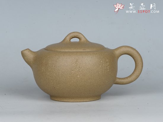 紫砂壶图片：志成壶    泥料：本山绿泥 - 宜兴紫砂壶网