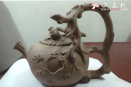 紫砂壶图片：提梁 副本 - 宜兴紫砂壶网