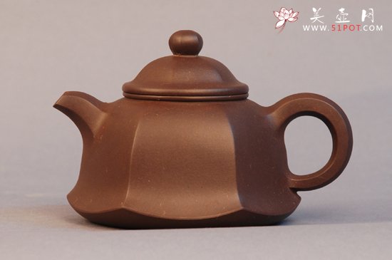 紫砂壶图片：六方顺心 - 宜兴紫砂壶网