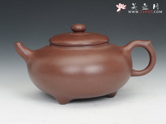 紫砂壶图片：三足趣 - 宜兴紫砂壶网