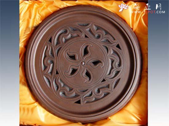 紫砂壶图片：紫荆花茶海 - 宜兴紫砂壶网