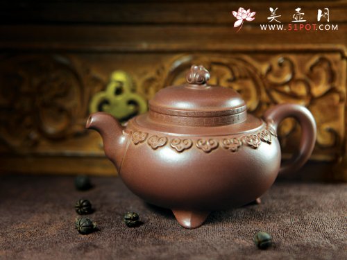 紫砂壶图片：云肩如意 - 宜兴紫砂壶网