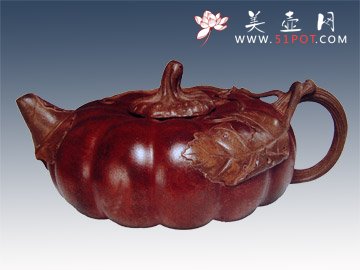 紫砂壶图片：南瓜 - 宜兴紫砂壶网