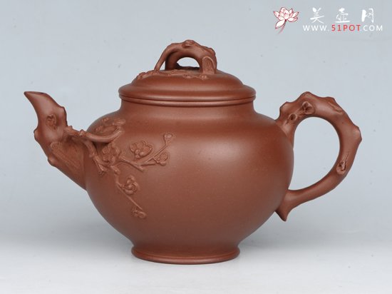 紫砂壶图片：报春 容量：350cc 泥料：底槽清 - 宜兴紫砂壶网