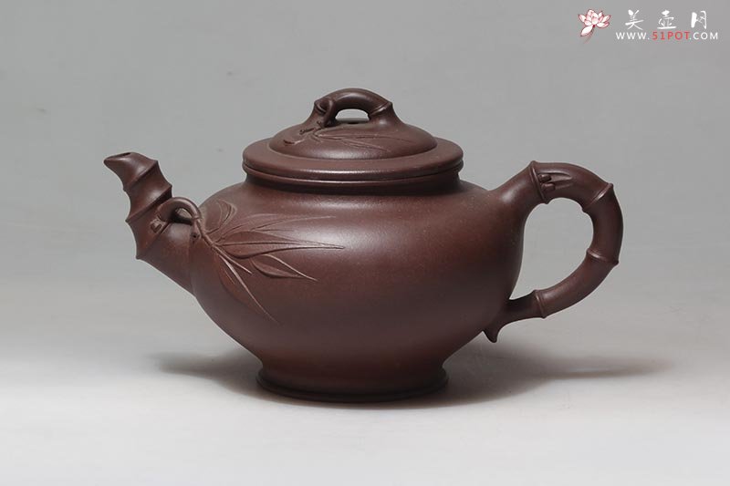 紫砂壶图片：小型竹节壶 - 宜兴紫砂壶网