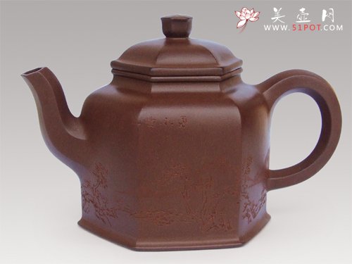 紫砂壶图片：六方金钟 - 宜兴紫砂壶网