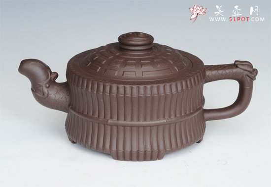 紫砂壶图片：龙头一捆竹 - 宜兴紫砂壶网