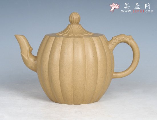 紫砂壶图片：段菊壶 - 宜兴紫砂壶网