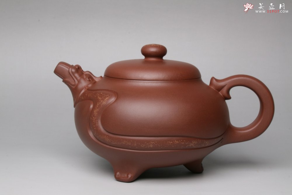 紫砂壶图片：生肖系列•得鱼化龙 - 宜兴紫砂壶网