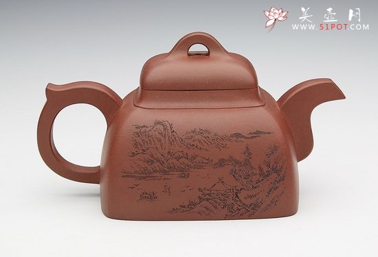 紫砂壶图片：四方 - 宜兴紫砂壶网