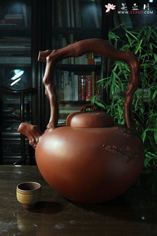紫砂壶图片：梅桩壶 - 宜兴紫砂壶网