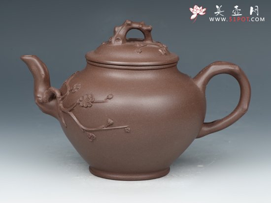 紫砂壶图片：报春壶  5号井老紫泥  480cc - 宜兴紫砂壶网