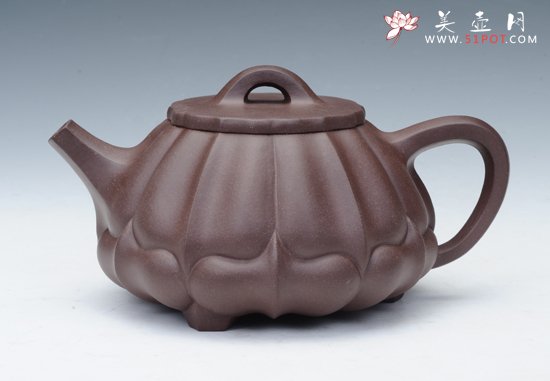 紫砂壶图片：筋纹石瓢 - 宜兴紫砂壶网