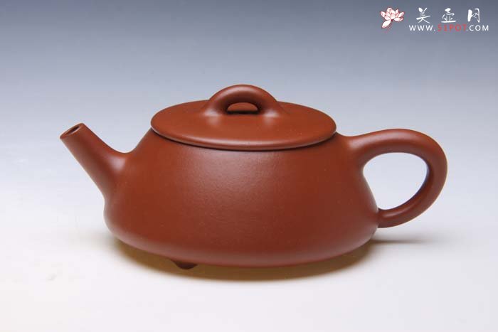紫砂壶图片：石瓢 朱泥 - 宜兴紫砂壶网