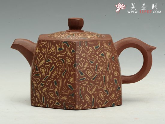 紫砂壶图片：高六方井栏 - 宜兴紫砂壶网