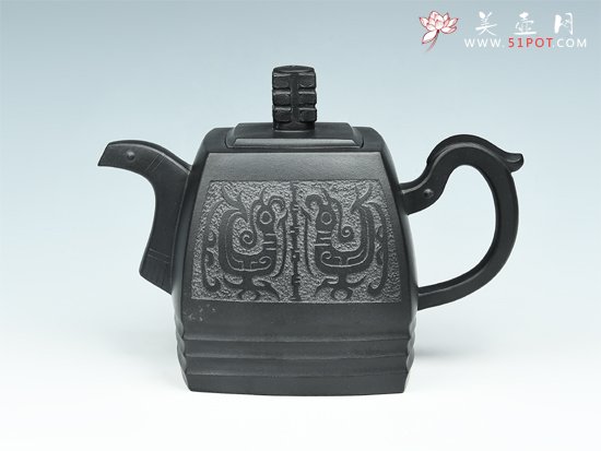 紫砂壶图片：四方青月 - 宜兴紫砂壶网