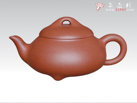 紫砂壶图片：汉棠石瓢  紫泥 ... - 宜兴紫砂壶网