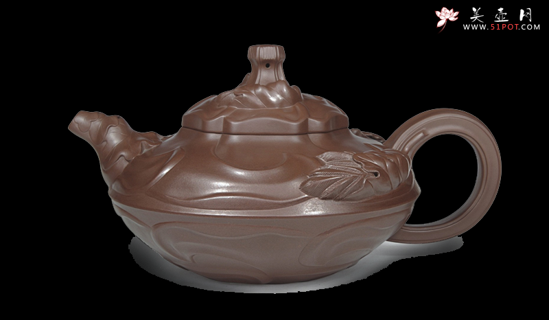 紫砂壶图片：风卷葵壶 - 宜兴紫砂壶网