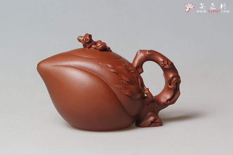 紫砂壶图片：一粒桃 - 宜兴紫砂壶网