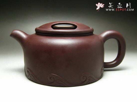 紫砂壶图片：碧浪牛盖 - 宜兴紫砂壶网