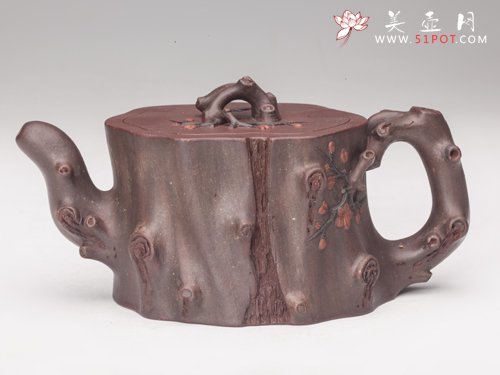 紫砂壶图片：红梅报春 - 宜兴紫砂壶网