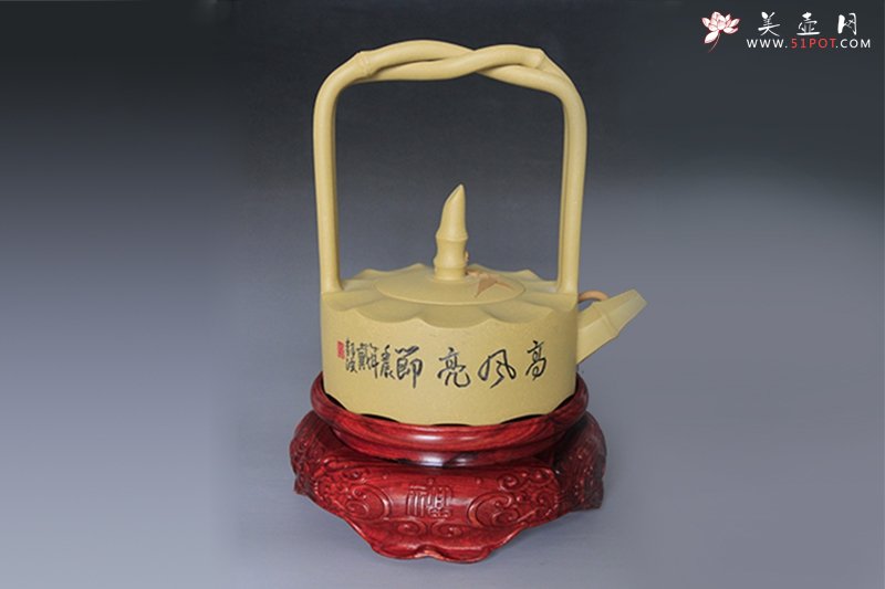 紫砂壶图片：高风亮节壶 - 宜兴紫砂壶网