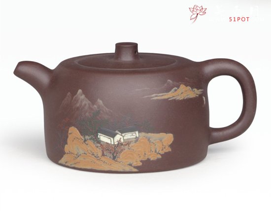 紫砂壶图片：井栏壶 容量：32... - 宜兴紫砂壶网