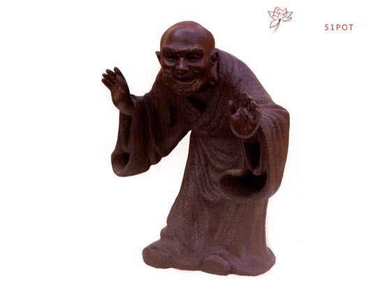 紫砂壶图片：喜庆罗汉作者：高级工艺师吴克强 - 宜兴紫砂壶网