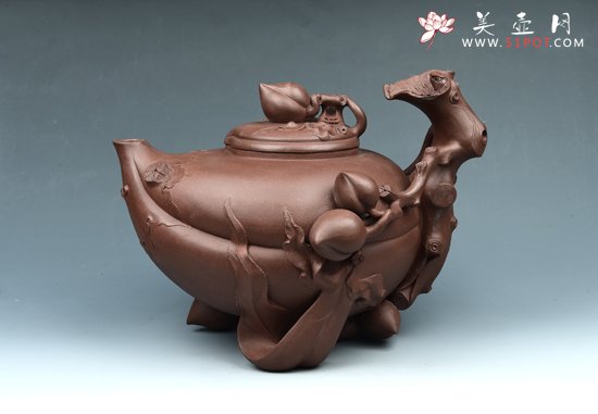 紫砂壶图片：圣桃 - 宜兴紫砂壶网