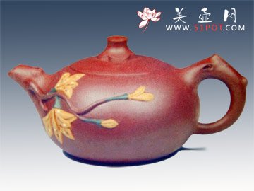 紫砂壶图片：花开并蒂 - 宜兴紫砂壶网