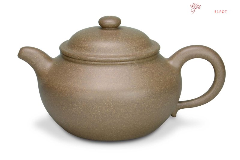 紫砂壶图片：矮莲子壶（青段） - 宜兴紫砂壶网