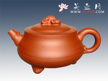 紫砂壶图片：鱼龙情壶 - 宜兴紫砂壶网