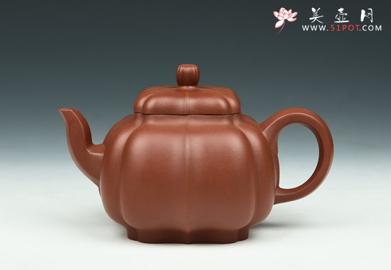 紫砂壶图片：四方筋纹器 - 宜兴紫砂壶网