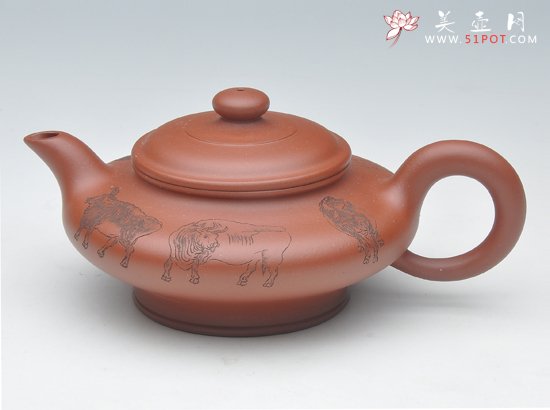 紫砂壶图片：虚扁 - 宜兴紫砂壶网