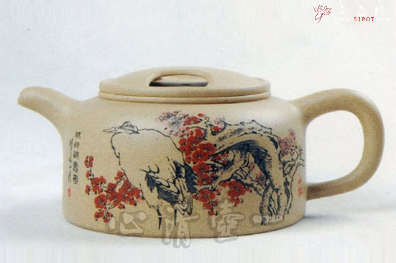 紫砂壶图片：牛盖莲子 - 宜兴紫砂壶网