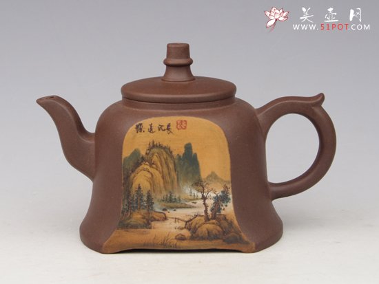 紫砂壶图片：高山流水 - 宜兴紫砂壶网