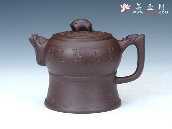 紫砂壶图片：《鼓韵遗风壶》系列... - 宜兴紫砂壶网