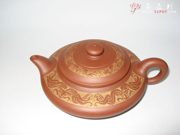 紫砂壶图片：虚扁壶 - 宜兴紫砂壶网