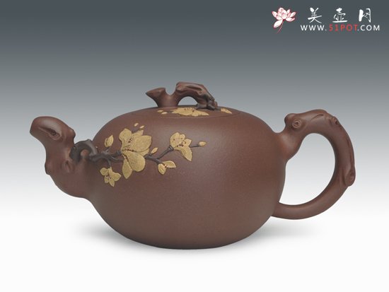 紫砂壶图片：玉兰壶 - 宜兴紫砂壶网