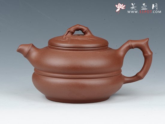 紫砂壶图片：竹节葫芦 - 宜兴紫砂壶网