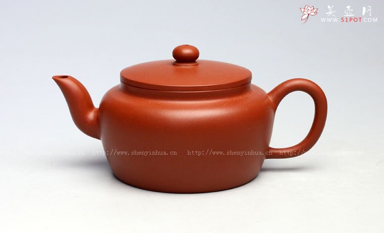 紫砂壶图片：平盖莲子 - 宜兴紫砂壶网