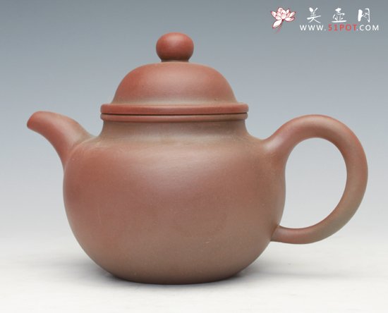 紫砂壶图片：掇球(窑变) - 宜兴紫砂壶网