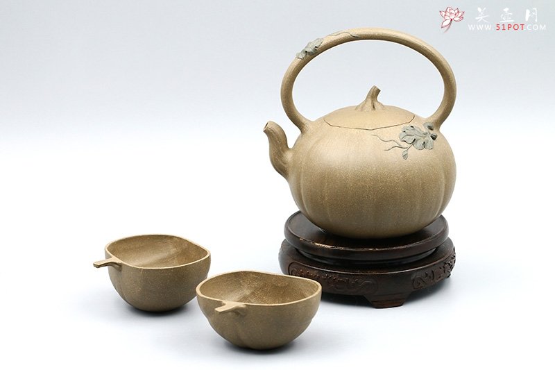 紫砂壶图片：瓜趣套壶 - 宜兴紫砂壶网