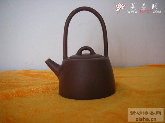 紫砂壶图片：小提梁 - 宜兴紫砂壶网